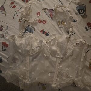 UO Floral Corset Top